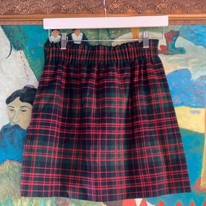 J Crew Wool-Blend Tartan MiniSkirt Size 0